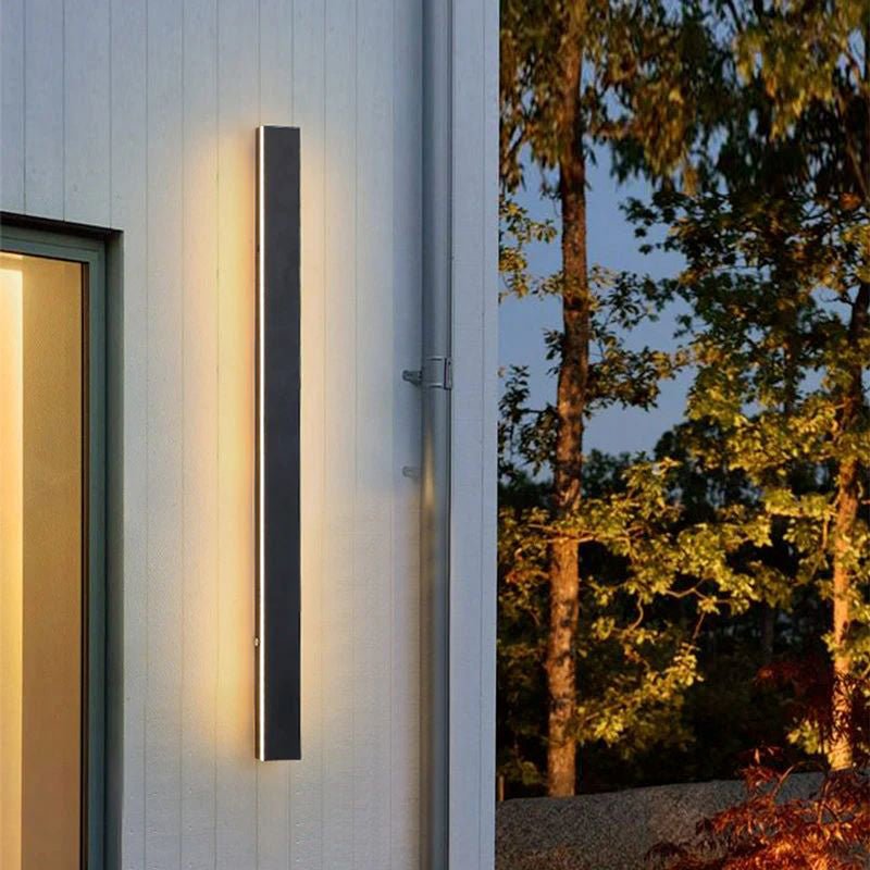 Nowoczesna Liniowa Lampa Ścienna Zewnętrzna LED View 29