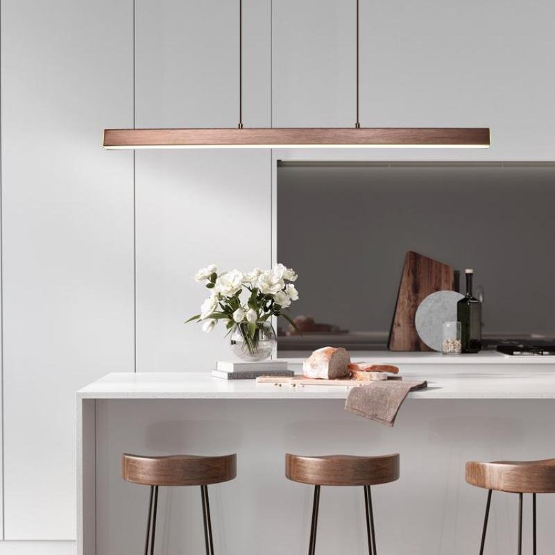 Nowoczesna Metalowa Liniowa Lampa Wisząca LED View 11