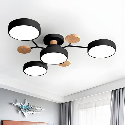 Nowoczesna Okrągła Lampa Sufitowa LED do Salonu Hero