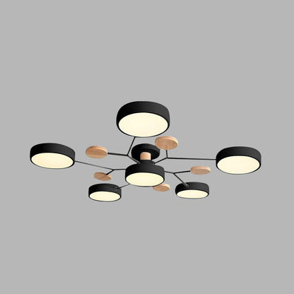 Nowoczesna Okrągła Lampa Sufitowa LED do Salonu View 11