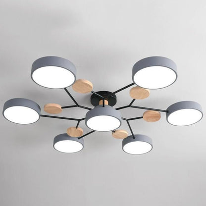 Nowoczesna Okrągła Lampa Sufitowa LED do Salonu View 23