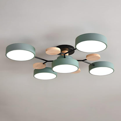 Nowoczesna Okrągła Lampa Sufitowa LED do Salonu View 31