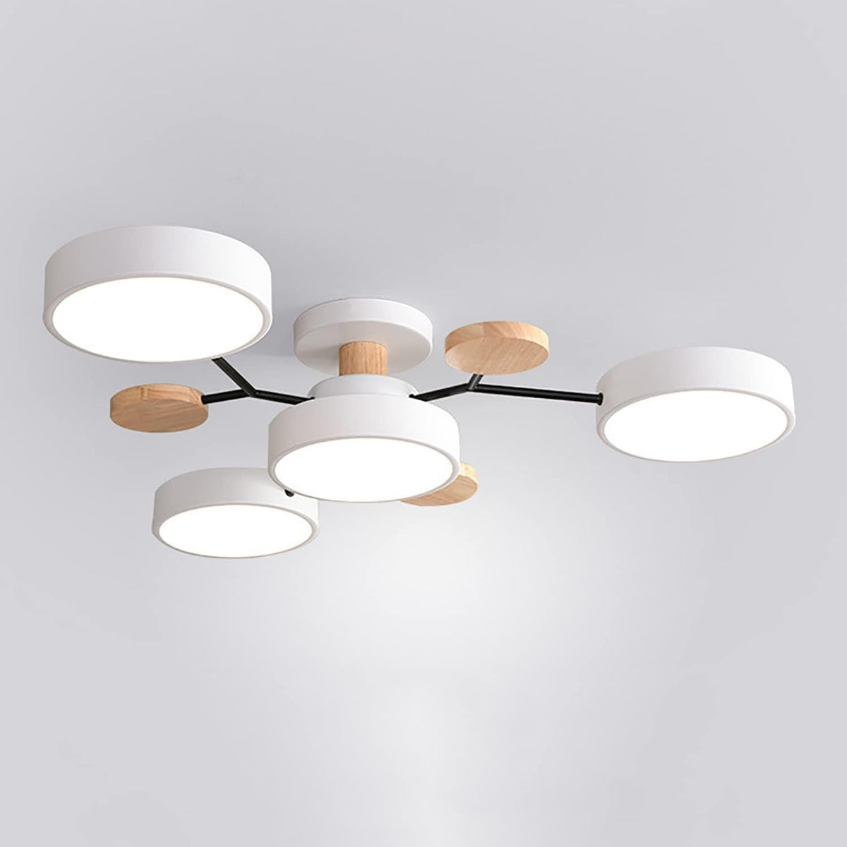 Nowoczesna Okrągła Lampa Sufitowa LED do Salonu View 44