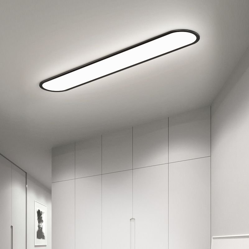 Nowoczesna Owalna Lampa Sufitowa LED Ściemnialna Detail