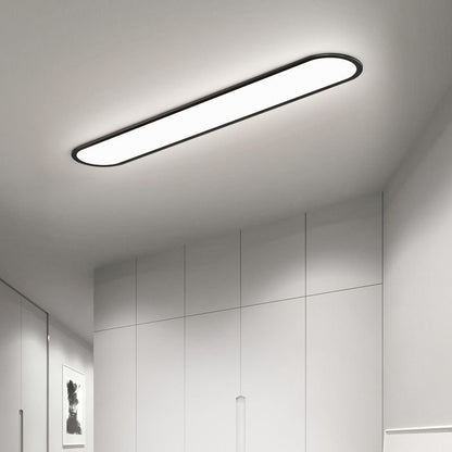 Nowoczesna Owalna Lampa Sufitowa LED Ściemnialna Detail