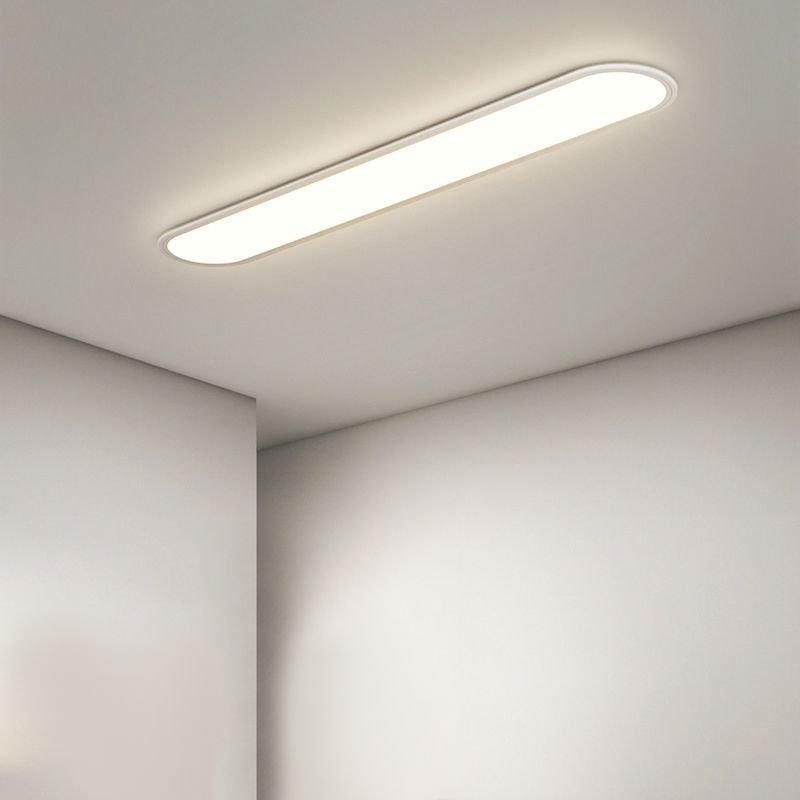 Nowoczesna Owalna Lampa Sufitowa LED Ściemnialna Front