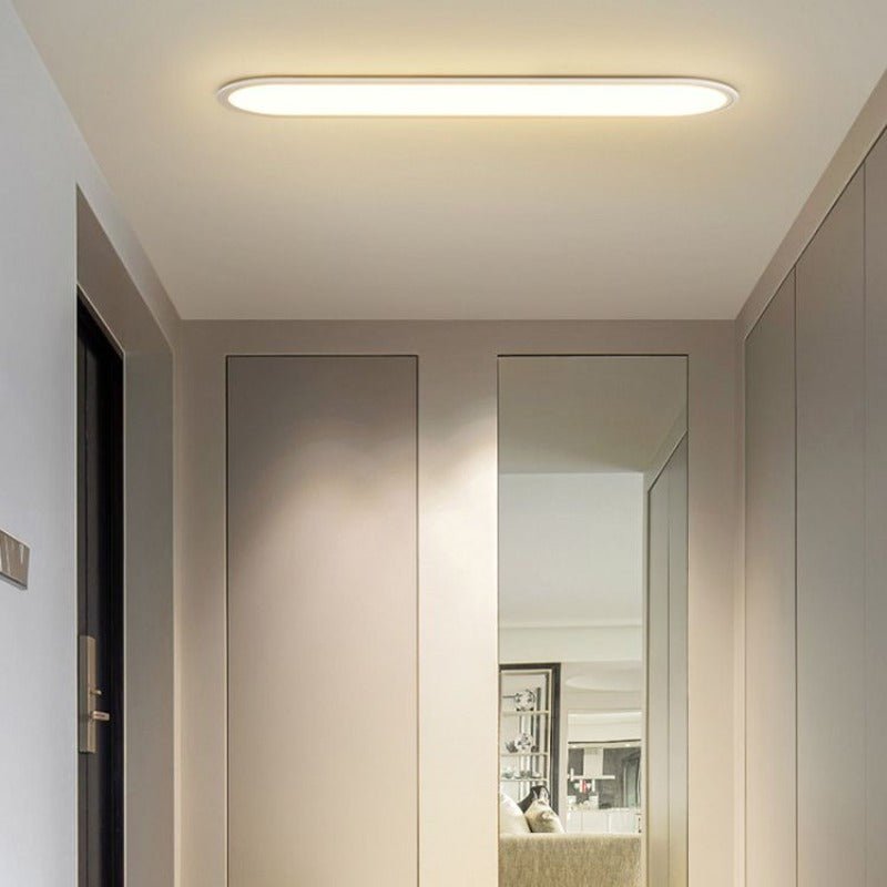 Nowoczesna Owalna Lampa Sufitowa LED Ściemnialna Full