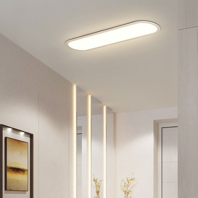 Nowoczesna Owalna Lampa Sufitowa LED Ściemnialna Lifestyle