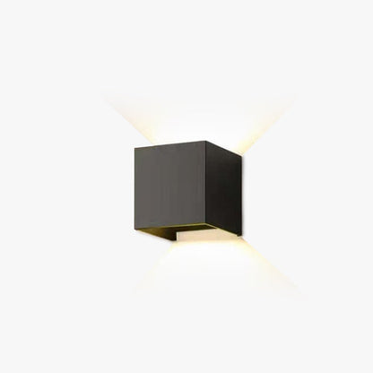 Nowoczesna Regulowana Kwadratowa Zewnętrzna Lampa Ścienna LED Hero