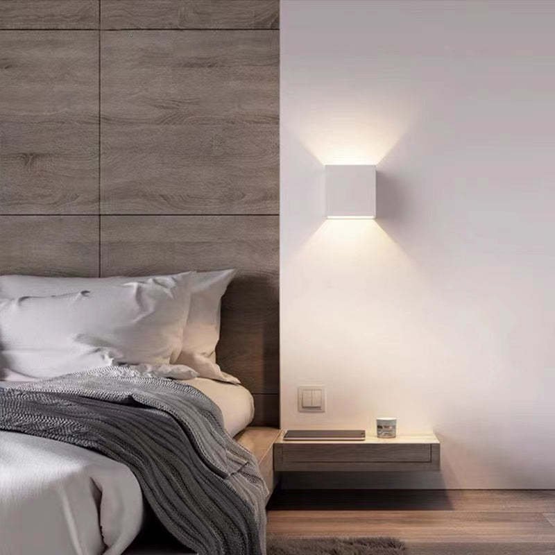 Nowoczesna Regulowana Kwadratowa Zewnętrzna Lampa Ścienna LED Lifestyle