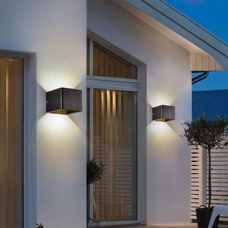 Nowoczesna Regulowana Kwadratowa Zewnętrzna Lampa Ścienna LED View 11