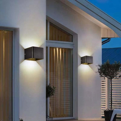 Nowoczesna Regulowana Kwadratowa Zewnętrzna Lampa Ścienna LED View 11