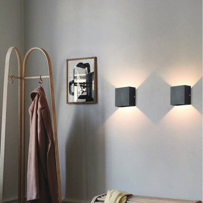Nowoczesna Regulowana Kwadratowa Zewnętrzna Lampa Ścienna LED View 21