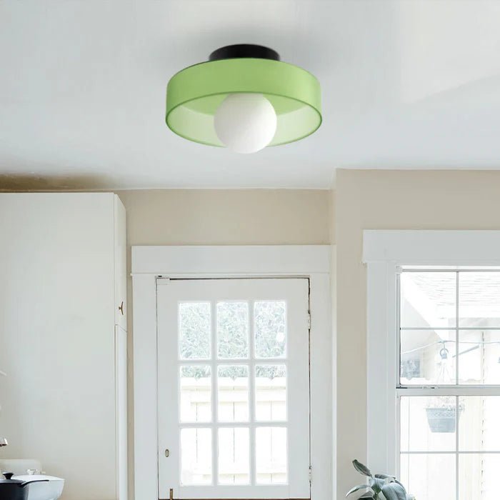 Nowoczesna Szklana Lampa Sufitowa z Okrągłym Kloszem Lifestyle