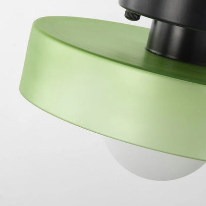 Nowoczesna Szklana Lampa Sufitowa z Okrągłym Kloszem View 17