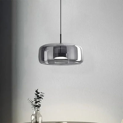 Nowoczesna Szklana Lampa Wisząca LED ze Złotym Wykończeniem Back