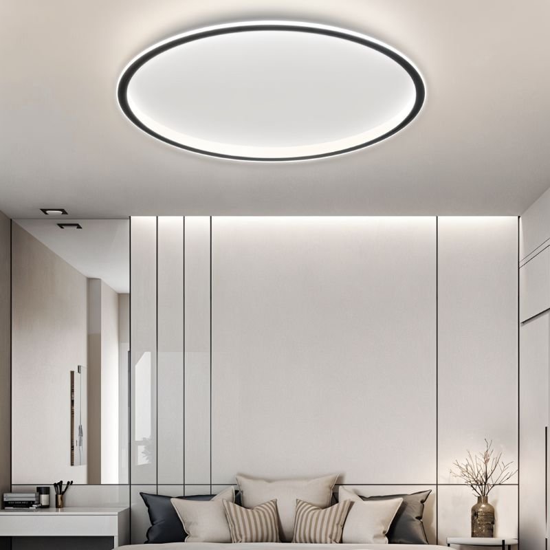 Nowoczesna Ultracienka Okrągła Lampa Sufitowa LED Niska View 14