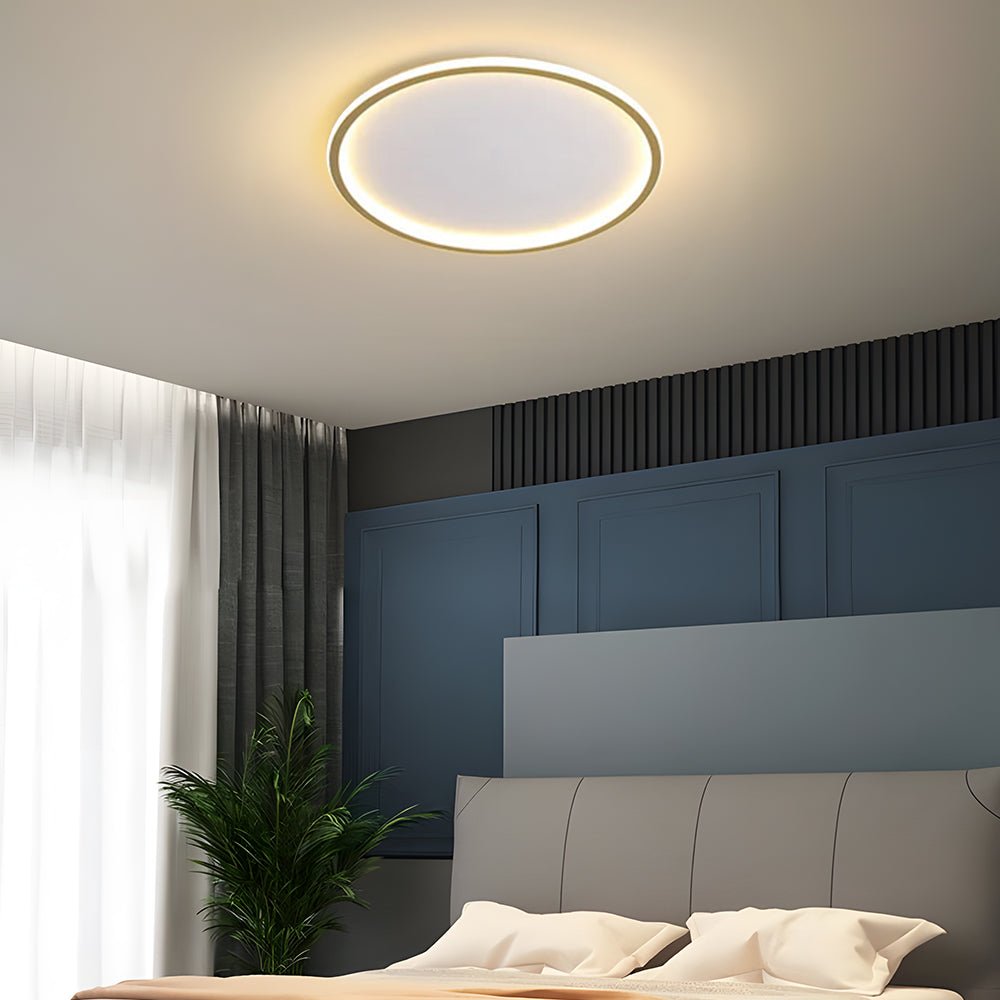 Nowoczesna Ultracienka Okrągła Lampa Sufitowa LED Niska View 21