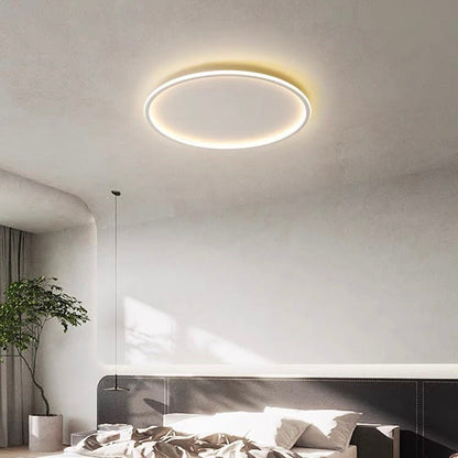 Nowoczesna Ultracienka Okrągła Lampa Sufitowa LED Niska View 23