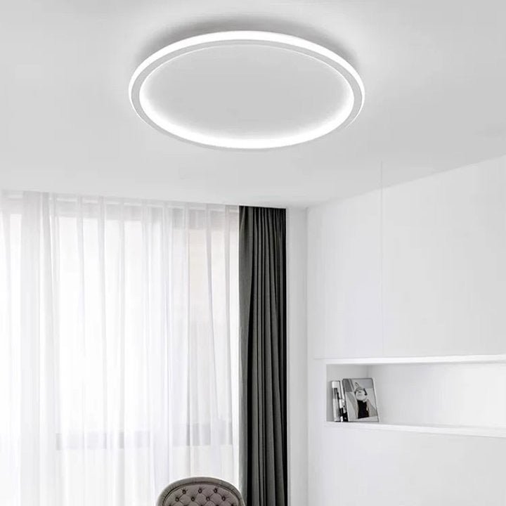 Nowoczesna Ultracienka Okrągła Lampa Sufitowa LED Niska View 28
