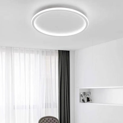 Nowoczesna Ultracienka Okrągła Lampa Sufitowa LED Niska View 28