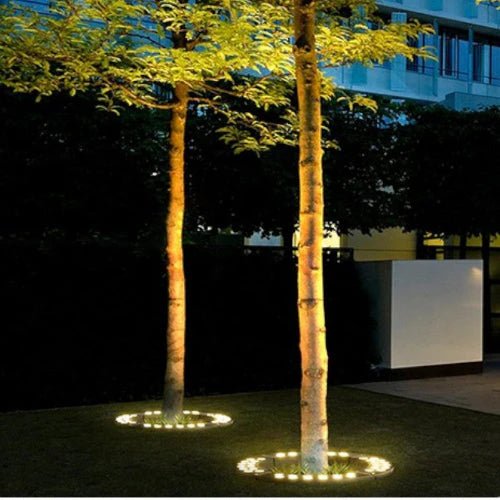 Okrągła Lampa Gruntowa LED do Drzewa 360° Back