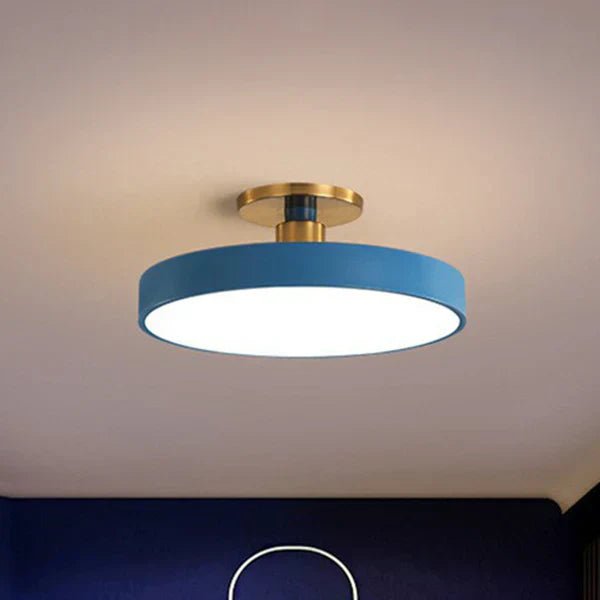 Okrągła lampa sufitowa LED w stylu skandynawskim Full