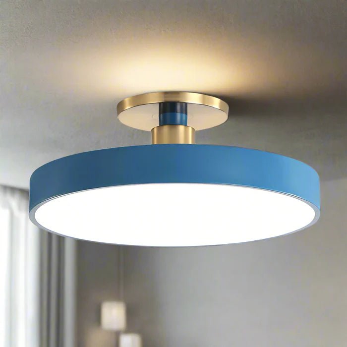 Okrągła lampa sufitowa LED w stylu skandynawskim View 12