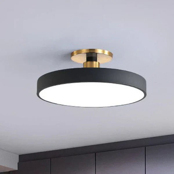 Okrągła lampa sufitowa LED w stylu skandynawskim View 13