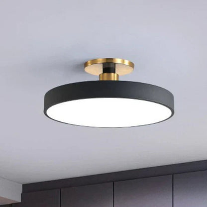Okrągła lampa sufitowa LED w stylu skandynawskim View 13