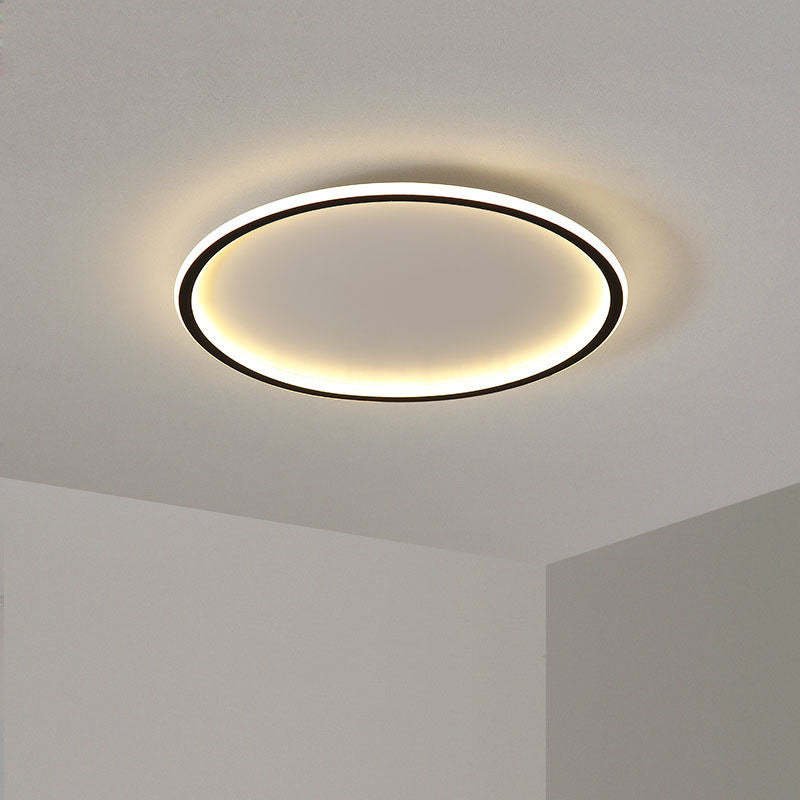 Okrągły Plafon Sufitowy LED Nowoczesny Ściemnialny Close Up