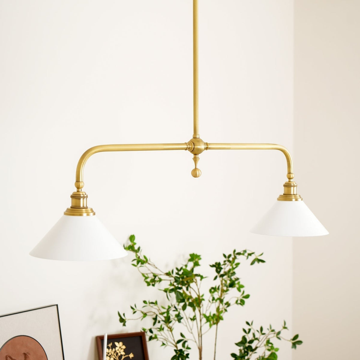 Retro Vintage Ceramiczna Lampa Wisząca z Kloszem Side