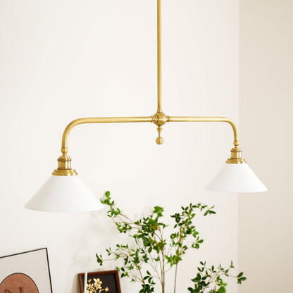 Retro Vintage Ceramiczna Lampa Wisząca z Kloszem Side