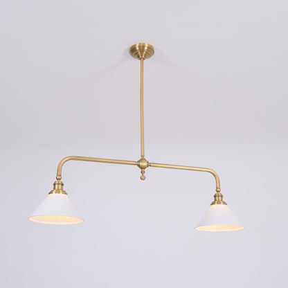 Retro Vintage Ceramiczna Lampa Wisząca z Kloszem View 20