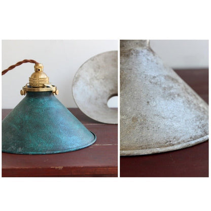 Rustykalna Vintage Lampa Wisząca z Stożkowym Kloszem Angle