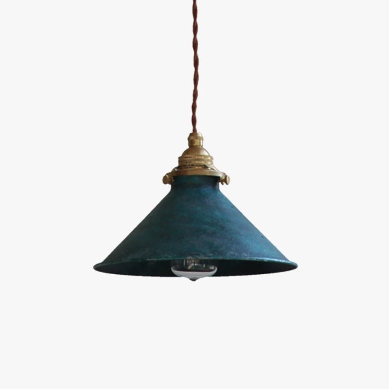 Rustykalna Vintage Lampa Wisząca z Stożkowym Kloszem Hero