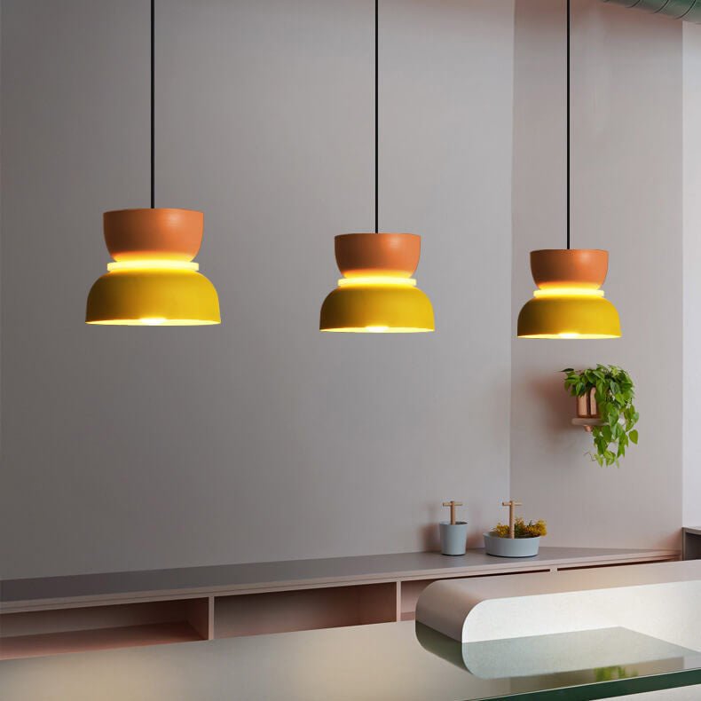 Skandynawska Makaronikowa Lampa Wisząca LED Piętrowa Detail