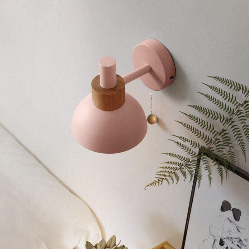 Skandynawska Szklana Lampa Ścienna Kula Makaronikowa Kolorowa Alternate