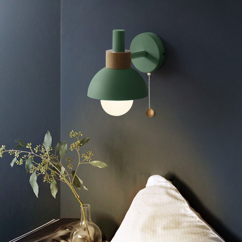 Skandynawska Szklana Lampa Ścienna Kula Makaronikowa Kolorowa Lifestyle