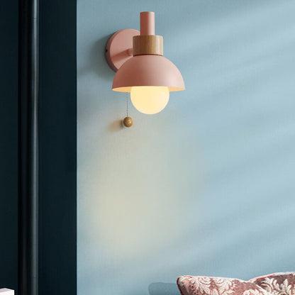 Skandynawska Szklana Lampa Ścienna Kula Makaronikowa Kolorowa View 12