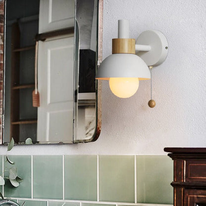 Skandynawska Szklana Lampa Ścienna Kula Makaronikowa Kolorowa View 13
