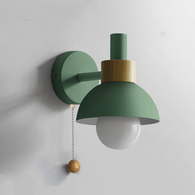 Skandynawska Szklana Lampa Ścienna Kula Makaronikowa Kolorowa View 18