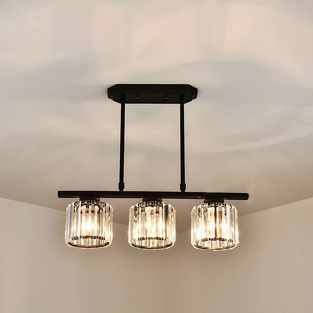Skandynawska Wielopunktowa Długa Szklana Lampa nad Wyspę Alternate