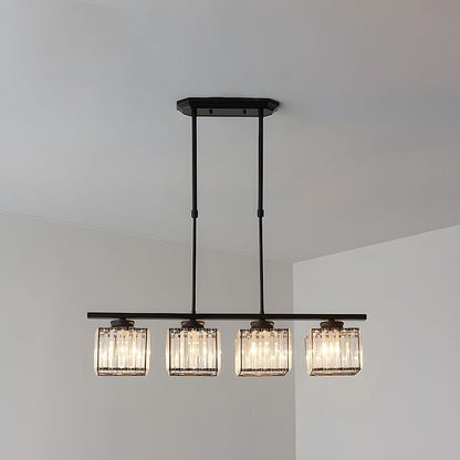 Skandynawska Wielopunktowa Długa Szklana Lampa nad Wyspę Angle