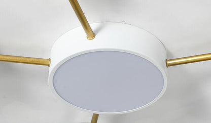 Skandynawski Plafon LED z Drewna Wielokloszowy View 12