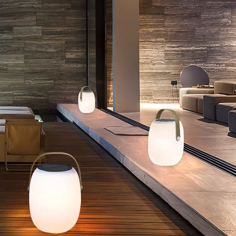 Solarna Przenośna Koszykowa Lampa Zewnętrzna LED Detail