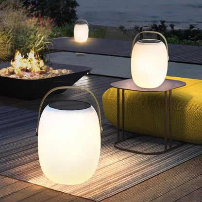 Solarna Przenośna Koszykowa Lampa Zewnętrzna LED Front