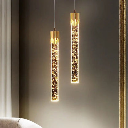 Szklana Lampa Wisząca w Kształcie Cylindra Lifestyle