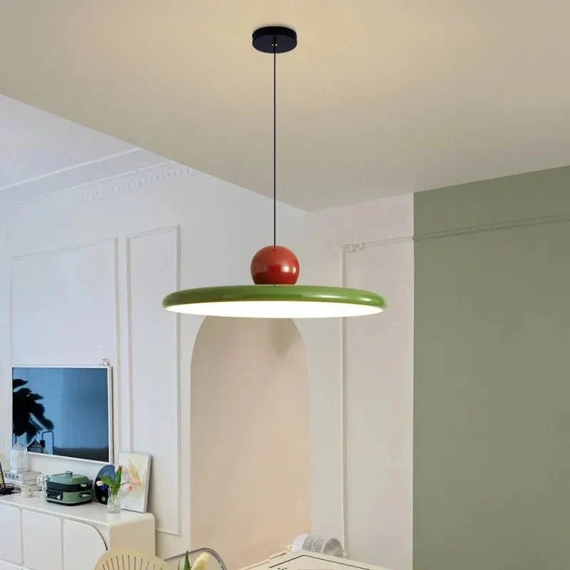 Szklana Lampa Wisząca w Stylu Bauhaus Kremowa Detail