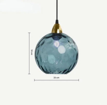 Szklany Globus Żyrandol z Kulistym Kloszem Alternate
